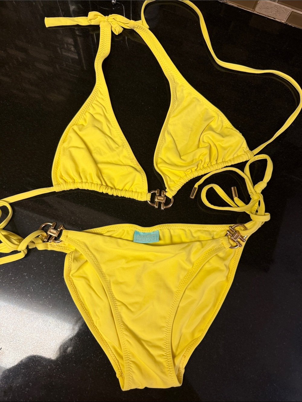 Melissa Odabash Bright Yellow Triangle Bikini